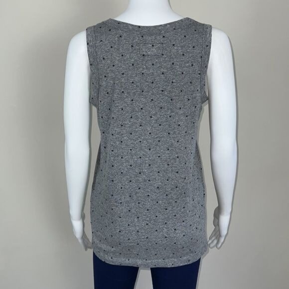Current/Elliott The Muscle Tee Heather Grey Polka Star - S - Picture 6 of 7